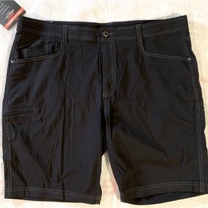 NWT Hawke & Co stretch fabric shorts, waist 40, black